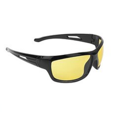 Adam Jones Transparent UV Protected Black Full Rim Wrap-around Night Vision