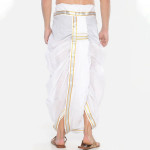 Men Pack Of 2 White Solid Readymade Cotton Dhoti Pants